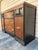 Wood Vintage Art Deco Waterfall Sideboard or Buffet Featuring Burl Wood Veneers, Black-Painted Accents, and Ornate Brass Hardware For Sale - Image 7 of 12