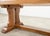 French Provincial Oak Country Farmhouse Trestle Dining Table For Sale - Image 11 of 18