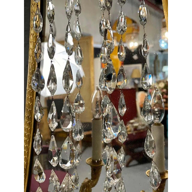 Glass Maison Baguès Mirrored Wall Lights, Sconces or Girandoles - a Pair For Sale - Image 7 of 13
