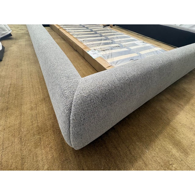 Arhaus Rigby Upholstered Bed — King Size Custom Upholstery | Plush Pillow-Back Headboard | Platform Design For Sale - Image 9 of 18