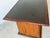 Black Vintage Geometric Wood Side Table / Plant Stand With Black Granite Stone Top For Sale - Image 8 of 12
