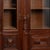 20th Century Walnut Bookcase Display Cabinet With Turned Columns For Sale - Image 6 of 8