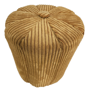 Vintage Mustard Corduroy Pouf, 1970s