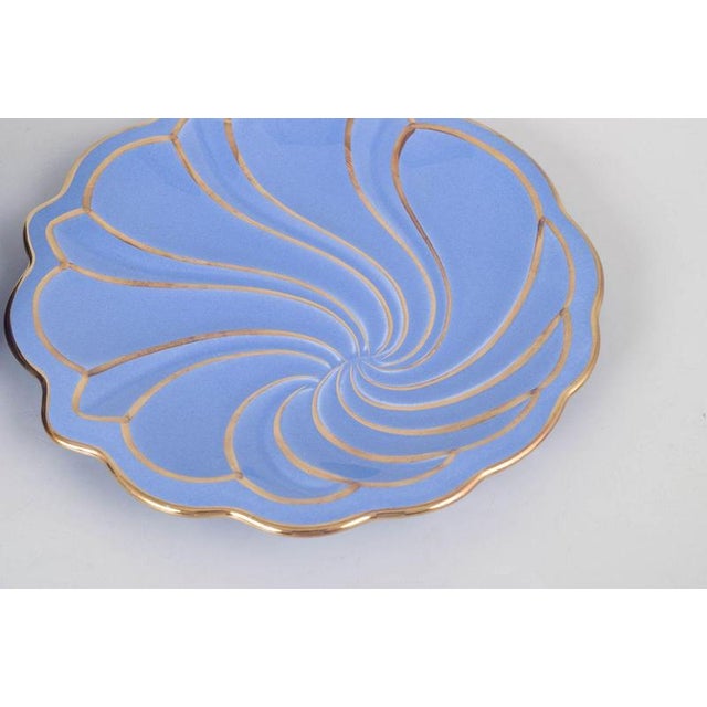 Ceramic Safir Plates by Arthur Percy for Upsala Ekeby, Set of 6 For Sale - Image 3 of 5