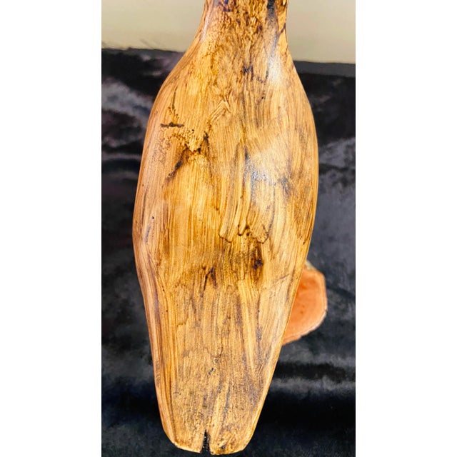 Hand Carved Wood Birds on Wooden Bases - a Pair For Sale In New York - Image 6 of 13