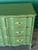 Late 20th Century Late 20th Century French Provincial Green Lacquered Dresser of Nine Drawers For Sale - Image 5 of 14