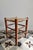 Beige Vintage Low Wooden Stool with Woven Straw Seat, 1980s For Sale - Image 8 of 8