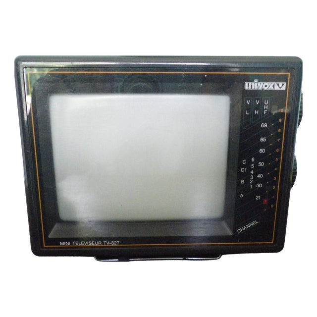 Vintage TV-827 Mini Television from Univox, 1980s For Sale