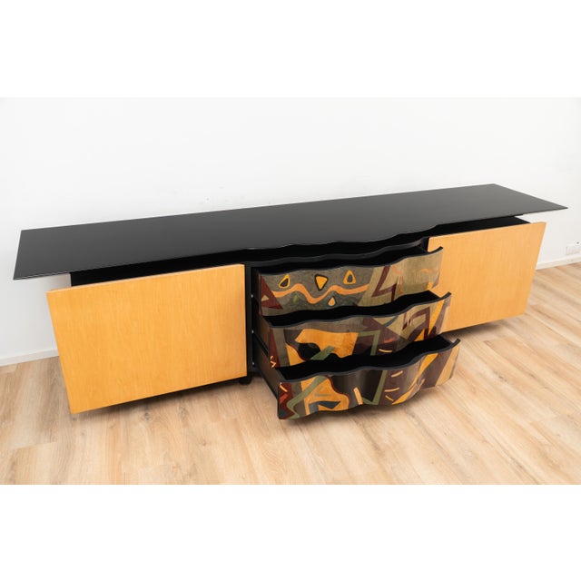 Black Sideboard from Carlo Malnati, 1980s For Sale - Image 8 of 18