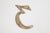 Solid polished brass house number 3 with two predrilled screw holes. The original mounting screws are not available. Good...