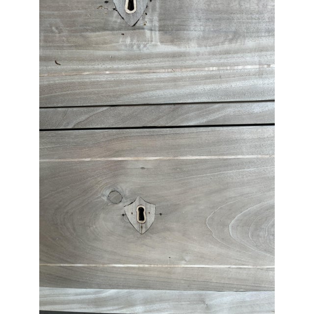 Italian Neoclassical Bleached Cherry Commode with Inlay, 18th Century For Sale - Image 11 of 18