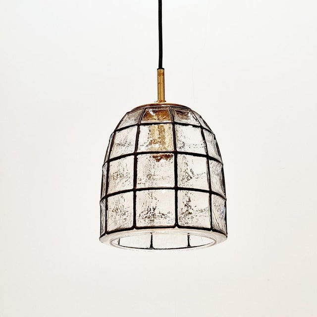 1970s Mid-Century Modern Glass Pendant Light from Limburg, 1960s For Sale - Image 5 of 13