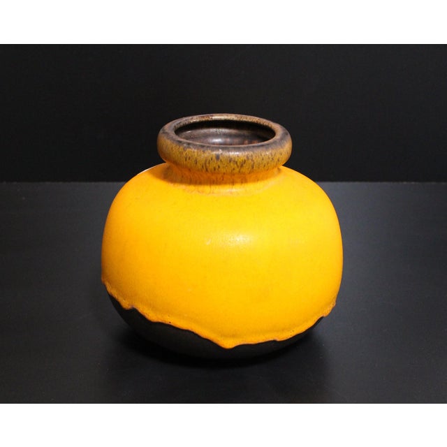 Mid-Century Modern 284-15 Fat Lava Spherical Vase by Scheurich, West Germany, 1970s For Sale - Image 4 of 7