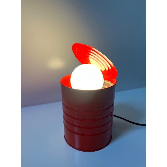 Super cool vintage can lamp by Vrieland Design. Wired for the USA (a rarity). Produced in the 1980s in Holland. Some...