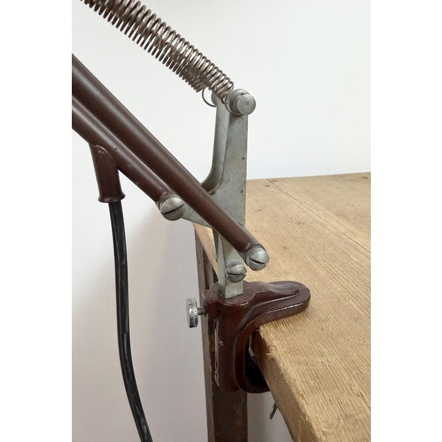 Vintage Brown Architect Table Lamp from Napako, 1950s For Sale - Image 16 of 18
