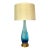 Blue & Clear Seguso Murano Organic Table Lamp For Sale