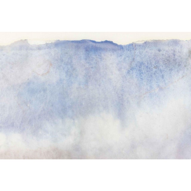 Illegibly Signed River Landscape Watercolor For Sale - Image 4 of 9