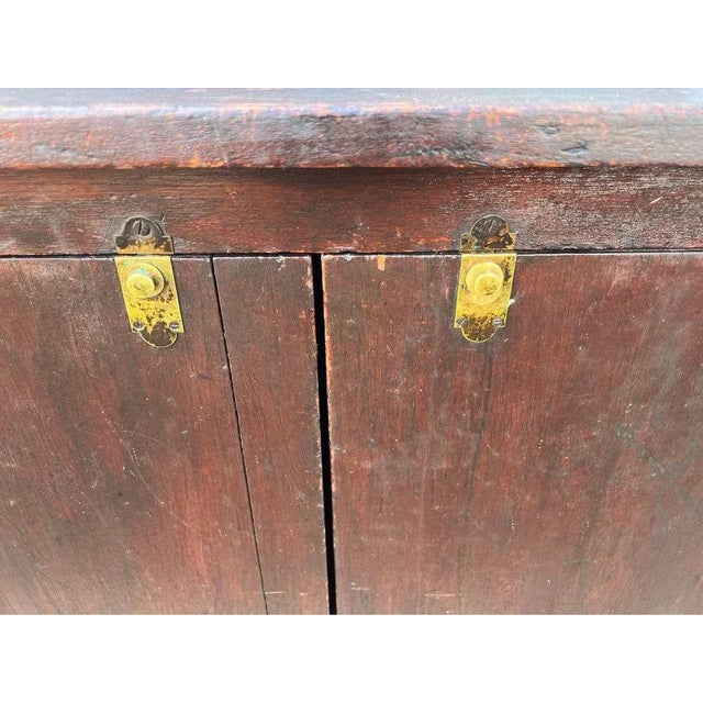 Antique Country Mahogany Stained Cabinet, 19th Century For Sale - Image 9 of 12