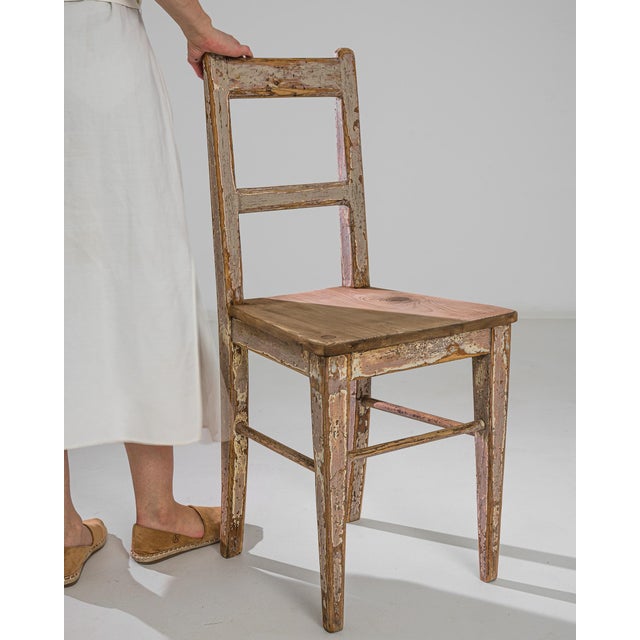 1900s Central European Wooden Accent Chair For Sale - Image 13 of 18