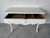 Vintage French Provincial White Painted Foyer Console / Secretary Desk by Auffray & Co. For Sale - Image 4 of 12