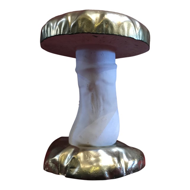 1930s Mushroom Stool Art Deco Cast Iron Hoffman of Pensilvania Seat Chair For Sale