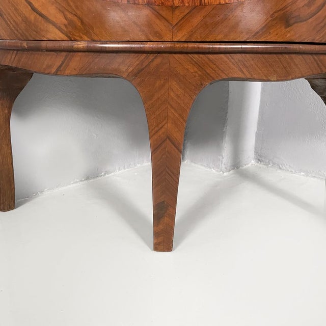 Vintage English Corner Cabinet in Inlaid Wood, 1940s For Sale - Image 14 of 18