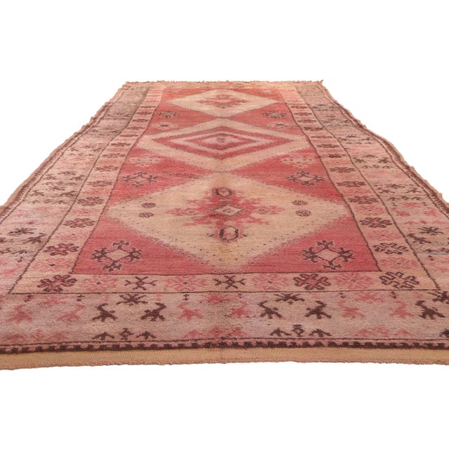 Tribal Vintage Talsint Moroccan Rug - 05'07 X 14'02 For Sale - Image 3 of 10