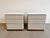 Contemporary Pair of Poltrona Frau Fidelio Notte Nightstands in Leather and Marble For Sale - Image 3 of 11