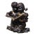 19th Century French Two-Tone Bronze Sculpture of Children Reading For Sale