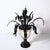 Black Mid-Century Expansive Leaf Form Handblown Murano Glass & 24kt Gold Fleck Uplight For Sale - Image 8 of 18