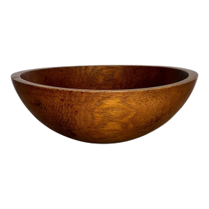 1800s Antique Hand Turned Wooden Bowl