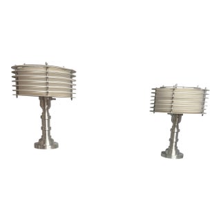 1930s Rare Walter Von Nessen Pattyn Lamp - a Pair For Sale