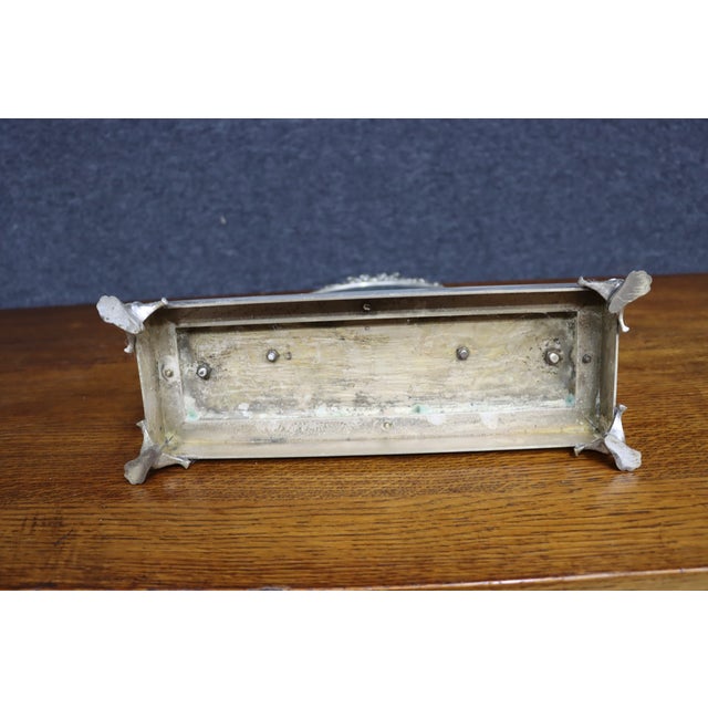 Tiffany & Co. Attributed Silverplate Cherub Vanity Mirror For Sale - Image 13 of 16