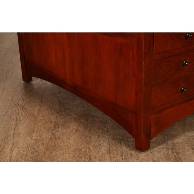 Stickley Harvey Ellis Square Cherry Storage Cocktail Table For Sale - Image 10 of 18