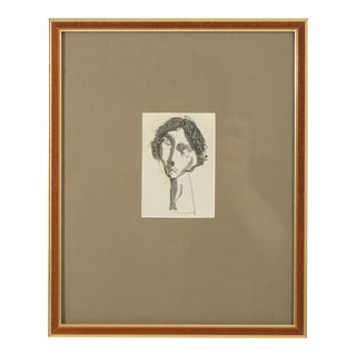 Thomas King Baker Abstract Portrait Drawing For Sale