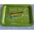 Metal Mid 20th Century Hand Painted Green Serving Tray San Francisco Cable Car Railway For Sale - Image 7 of 8