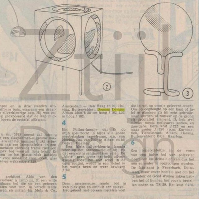 Globe Table Lamp by Aldo van den Nieuwelaar for Domani Design, 1960s For Sale - Image 10 of 11