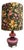 Mid-Century Belgian Purple Opaline Glass Table Lamp with Floral Shade from Glasfabriek De Rupel, Belgium, 1960s For Sale