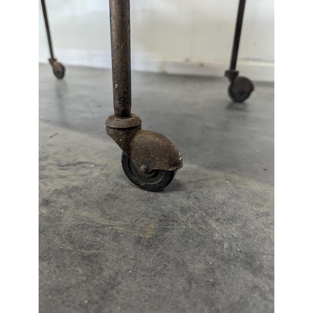 Rattan Rolling Trolley, 1960s For Sale - Image 5 of 6