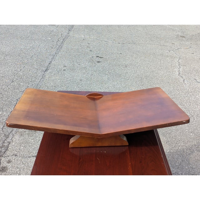 Mid-Century Modern Handcrafted Mid-20th Century Solid Wood Book Cradle For Sale - Image 3 of 6