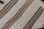 Turkish Vintage Kilim Rug With Ivory Field and Warm Brown Stripes For Sale - Image 12 of 12