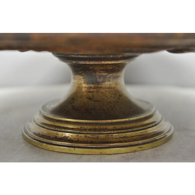 19th Century Emile Louis Picault Macbeth Bronze Relief Pedestal Compote Tazza Dish For Sale - Image 12 of 18