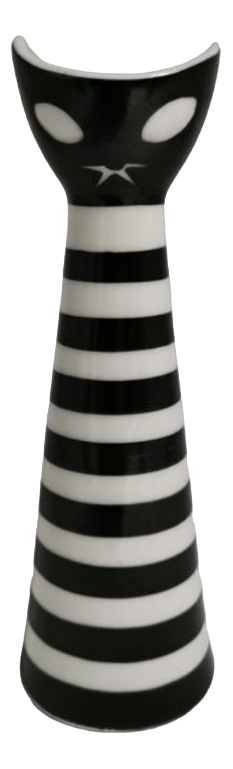 Cat Figure by Janos Torok for Zsolnay, 1960