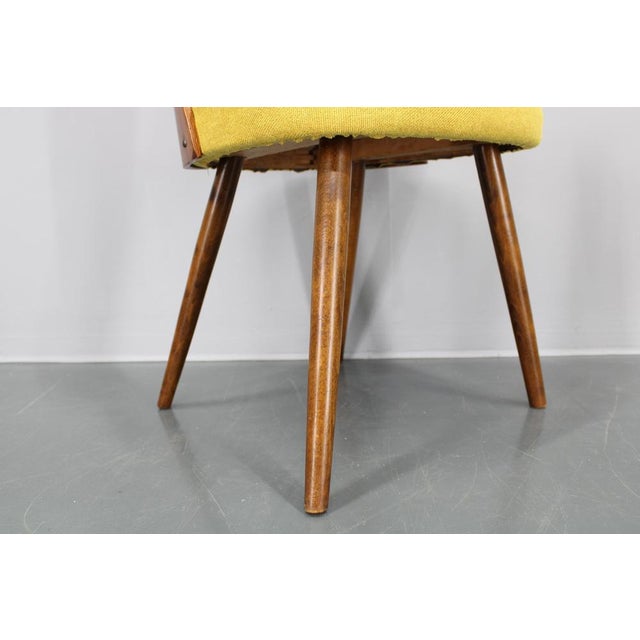 Brown Vintage Dining Chairs in Walnut by Antonin Suman, 1960s, Set of 4 For Sale - Image 8 of 17