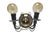 Art Nouveau Two-Armed Wall Lamp, Poland, 1970s For Sale - Image 18 of 18
