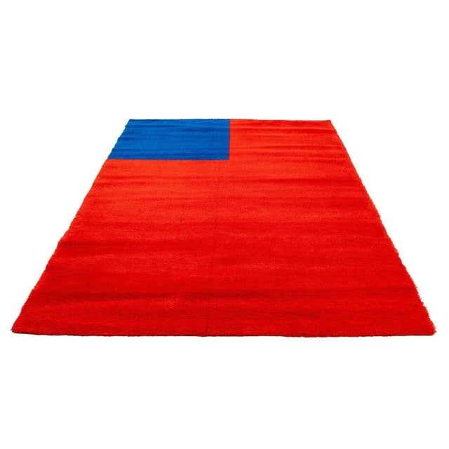 Vintage Scandinavian Short Pile Rug attributed to Per Arnoldim for Ege Axminster, Denmark, 1980s For Sale - Image 6 of 6