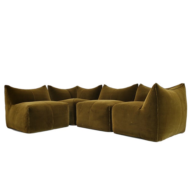 Le Bambole Modular Sofa by Mario Bellini for B&B Italia, 1978, Set of 4 For Sale