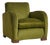 Italian Art Deco Lounge Chair in Original Green Velvet, 1950s - 2 Available For Sale