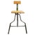 Industrial Height-Adjustable Swivel Workshop Chair, Former Czechoslovakia, 1940s For Sale - Image 16 of 16