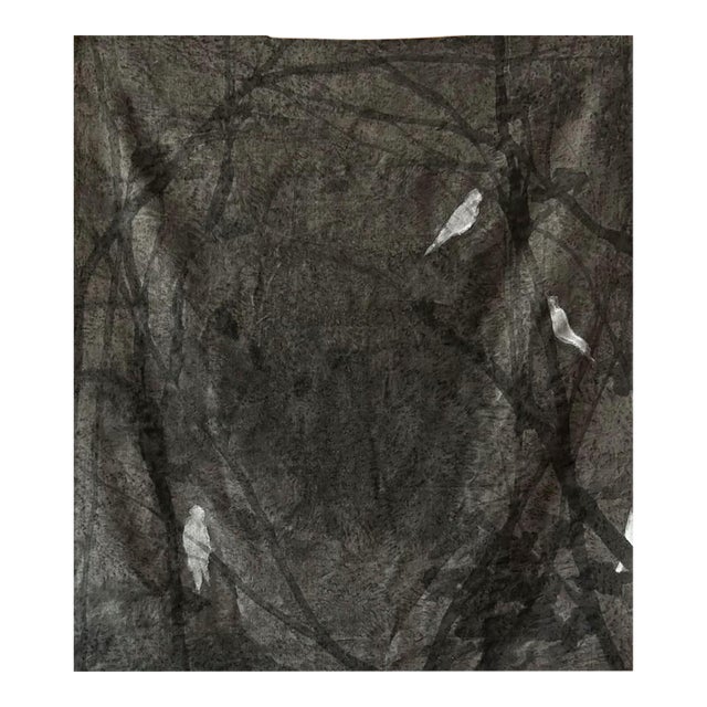 Mixed Media Landscape on Raw Linen by Chelsea Fly For Sale
